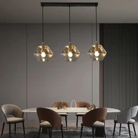 modern suspension chandelier glass led hanging lamps for ceiling bar cofe pendant lighting home decoration accessories