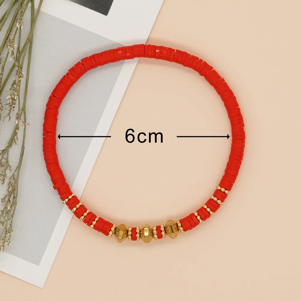 1 шт. Go2boho смешанные цвета Heishi Новая Летняя мода Бохо дизайн позолоченный браслет