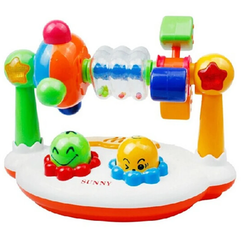 

Musical Baby Toys Music Rotating Lighting Fitness Frame Baby Educational Toys With Box Gift