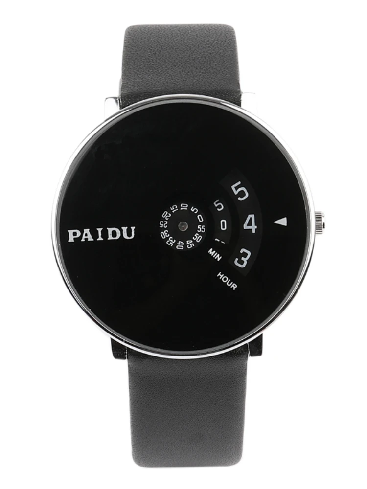 Korean Style Minimalist Creative New Concept Black Technology High-End Fashion Trendy Waterproof Men's and Women's Student Watch