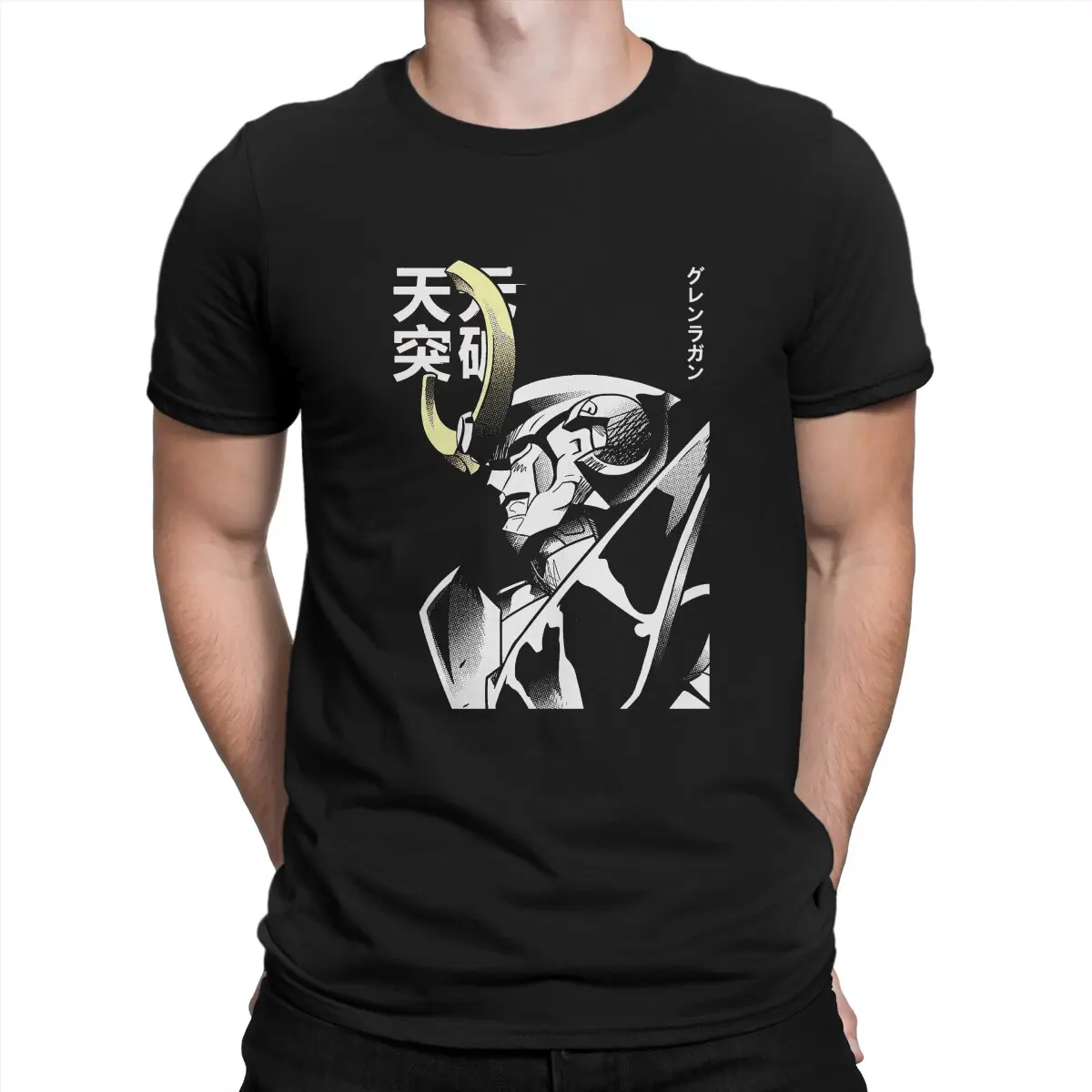 

Футболка Tengen Toppa Gurren Lagann, Мужская футболка Tengen Toppa Gurren Lagann, красная индивидуализированная футболка, оригинальная уличная одежда, новый тренд