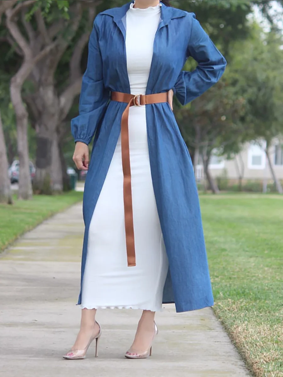 ИД мусульманское нижнее платье для женщин хиджаб Абая Caftan Marocain Длинная женская одежда Vestido Caftan Турция ислам Внутреннее платье