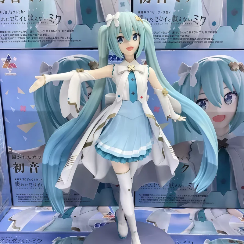 Фото В наличии 100% оригинальная фигурка SEGA Hatsune Miku, модель куклы, абсолютно новая, в упаковке, аниме-персонажи, коллекционные игрушки. №3