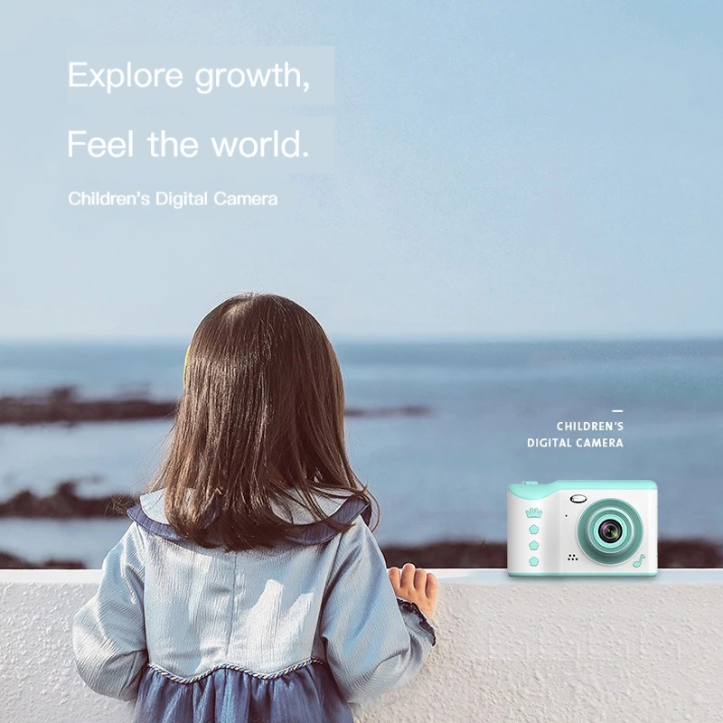 

Camera toy can take photos and print front and back dual photography 800W pixel small digital camera mini SLR baby birthday gift