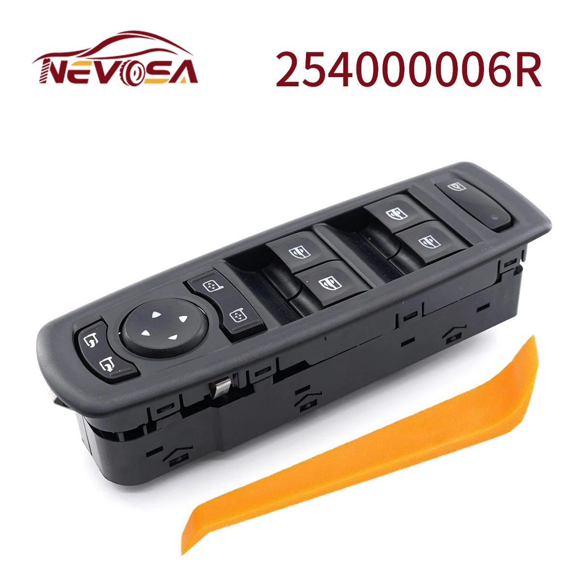 Кнопка управления главным переключателем автомобильного стекла 254000006R для Renault Fluence 2008-2016, 7700817337 25400000 809610006R, автозапчасти