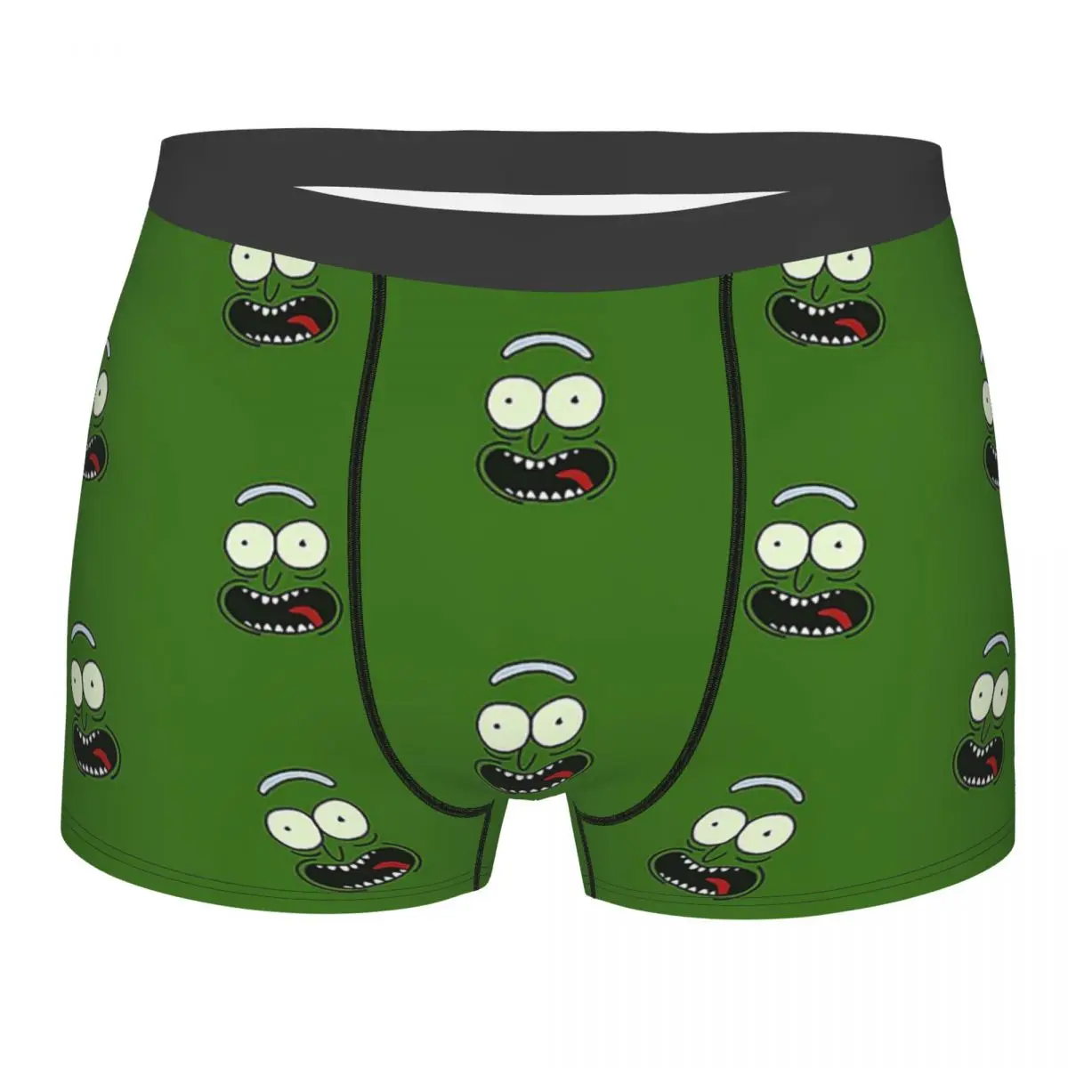 

Забавные боксеры, Забавные милые шорты с маринованным Риком, мужское нижнее белье, дышащие трусы для мужчин