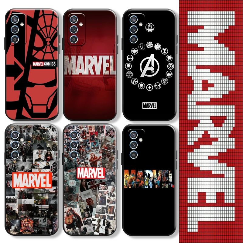 

Marvel Logo Comics For Xiaomi Redmi 10 Note 9 10 Pro 5G 9T 10S Phone Case Coque Soft Carcasa Funda Back