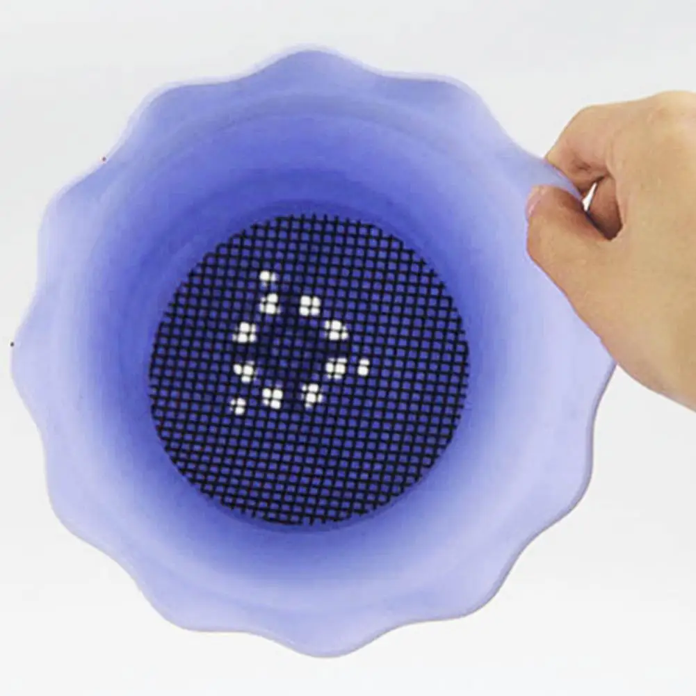 

Не изогнутый черный цветочный горшок, практичный сетчатый коврик, пластиковый коврик для почвы, практичный для керамической раковины