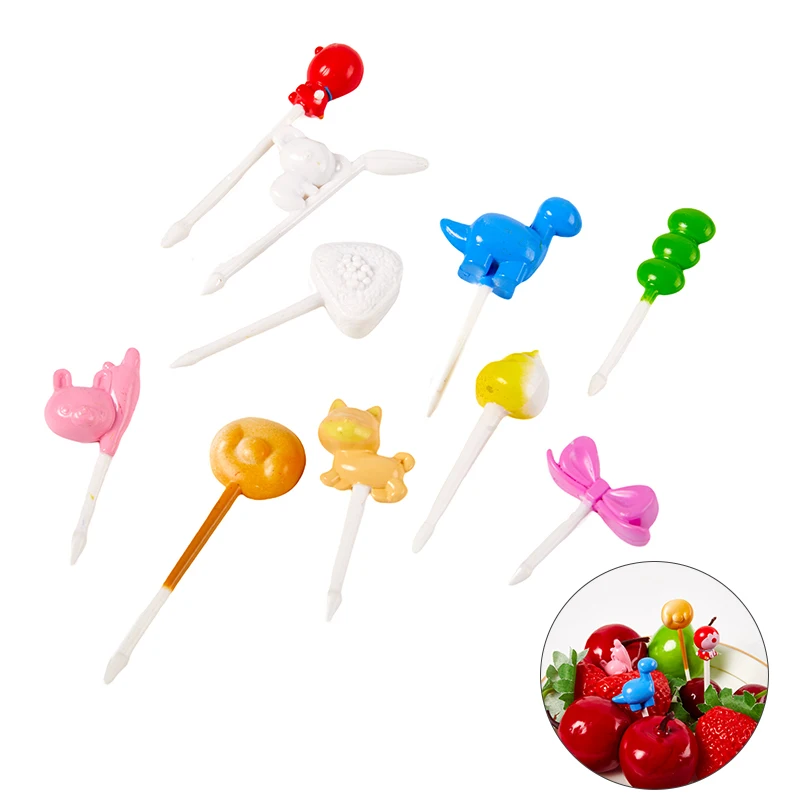 

10 шт., вилка в виде животных