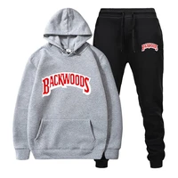 2022 fashion brand backwoods new mens sets fleece hooded sweater pants 2 piece set spring mens ladies casual tracksuit suit