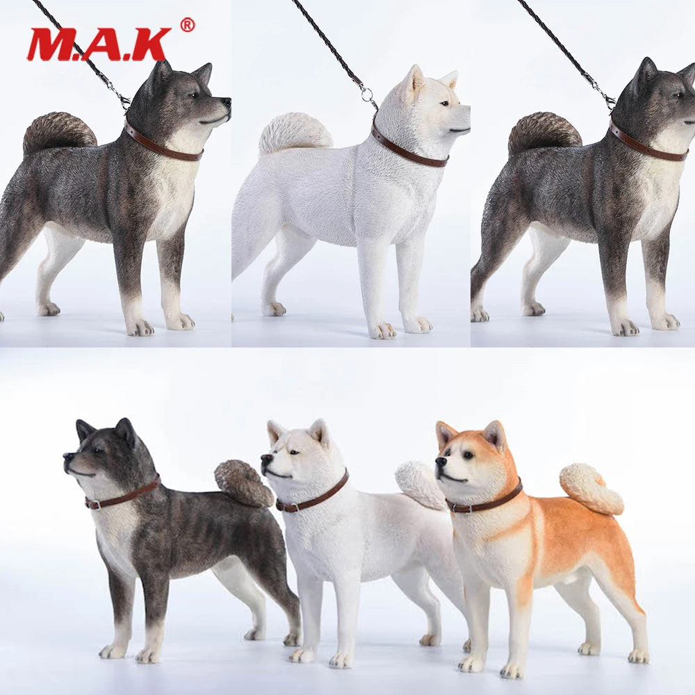 

1/6 Scale Figure Scene Accessories Working Dog Model Japanese Akita Jxk007 A/B/C With Collar Anime Statue Model for 12'' Action