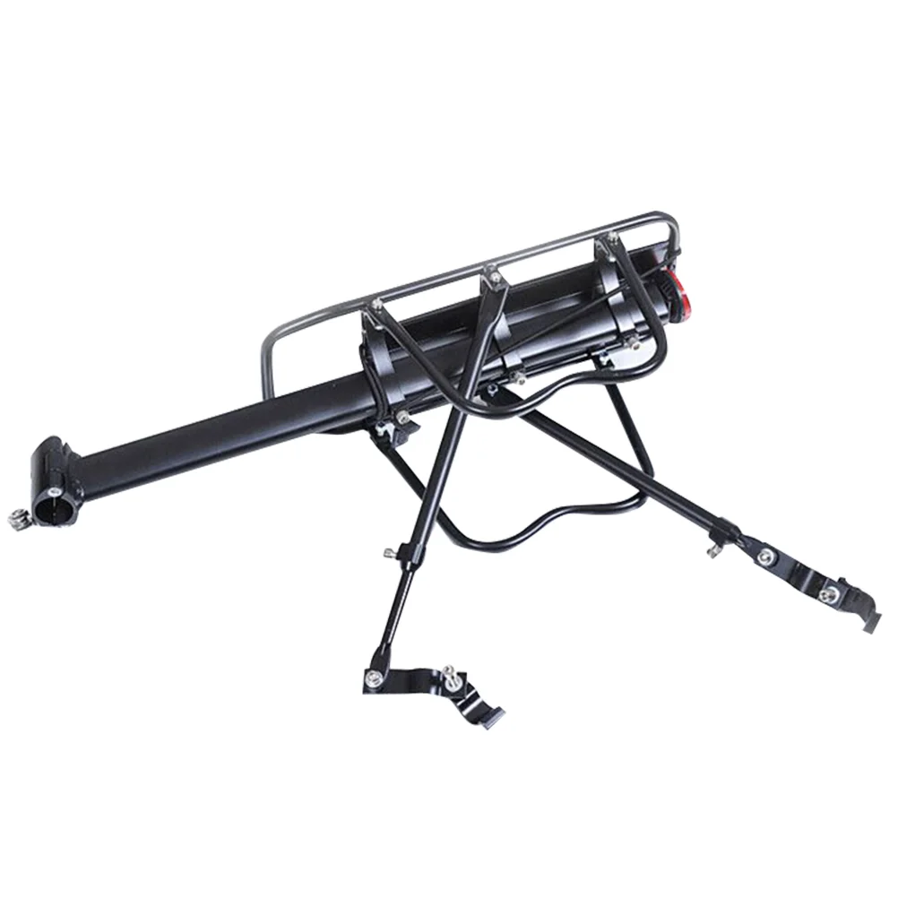 

Bicycle Bike Alloy Rear Rack Cargo Carrier Rack Universal Rear Mount(Black)