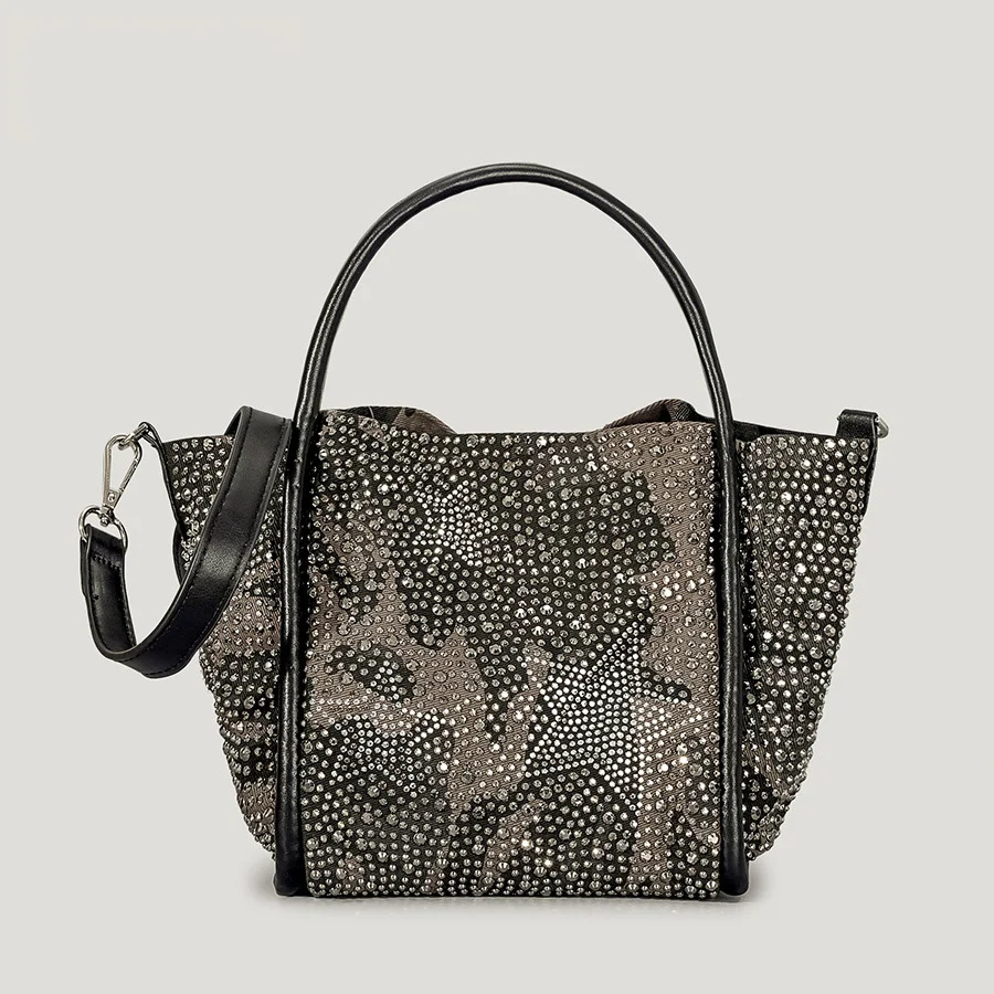 

Модная маленькая сумка-тоут со звездами и бриллиантами, женская сумка, роскошные сумки через плечо, блестящая вечерняя сумка-мешок, кошелек 2023
