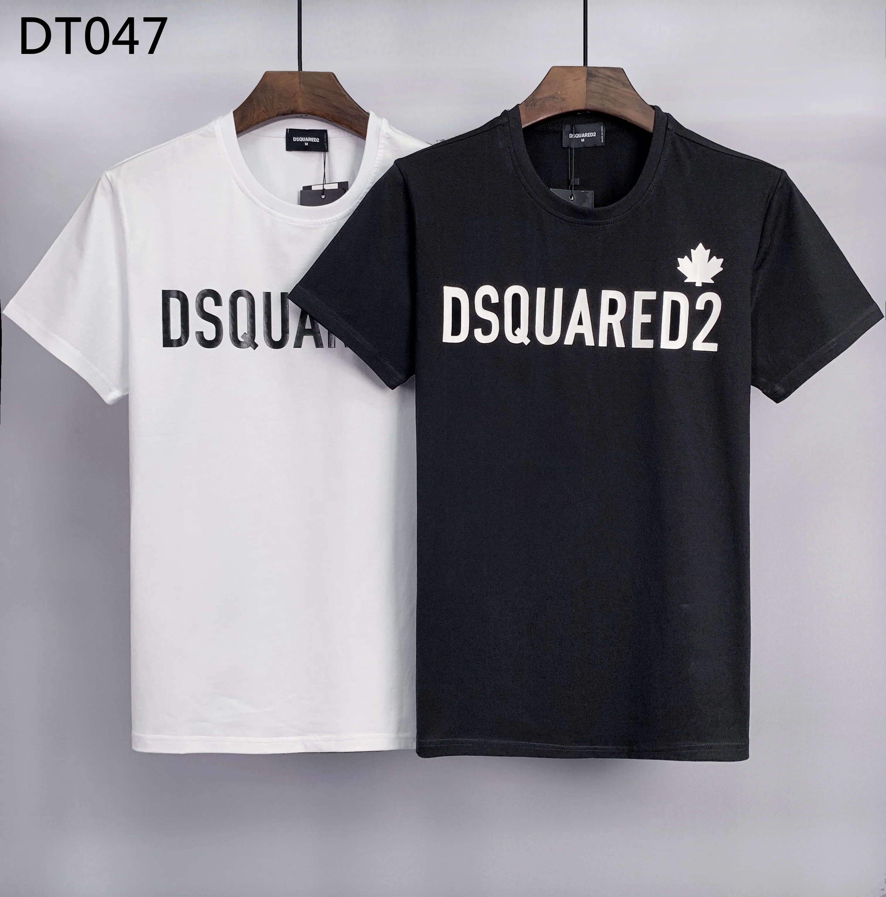 

Женская/мужская футболка DSQ D2, новинка 2022, Стильная хлопковая Футболка с буквенным принтом граффити, лето