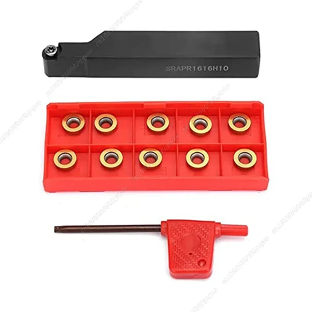 16 мм SRAPR1616H10 CNC ДЕРЖАТЕЛЬ внешнего токарного инструмента + 10 шт. круглых карбидных