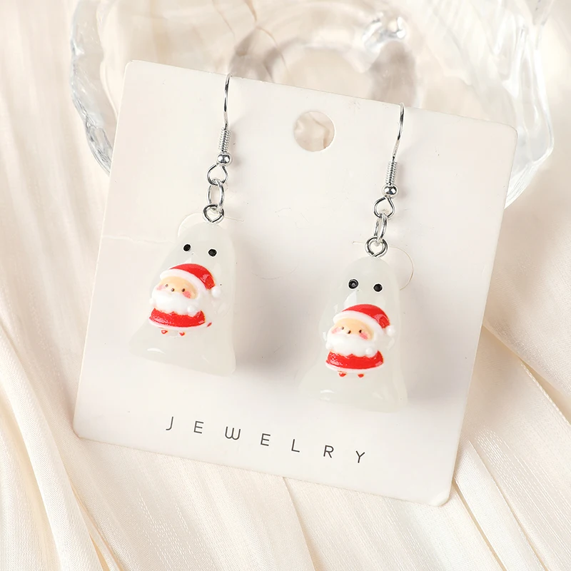 1 пара рождественских конфет 3D подарок имбирный человек светящийся в фотографиях