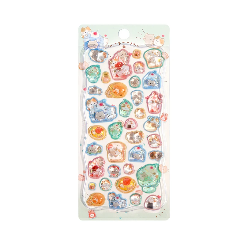 

Японские 3D-наклейки с животными из мультфильмов