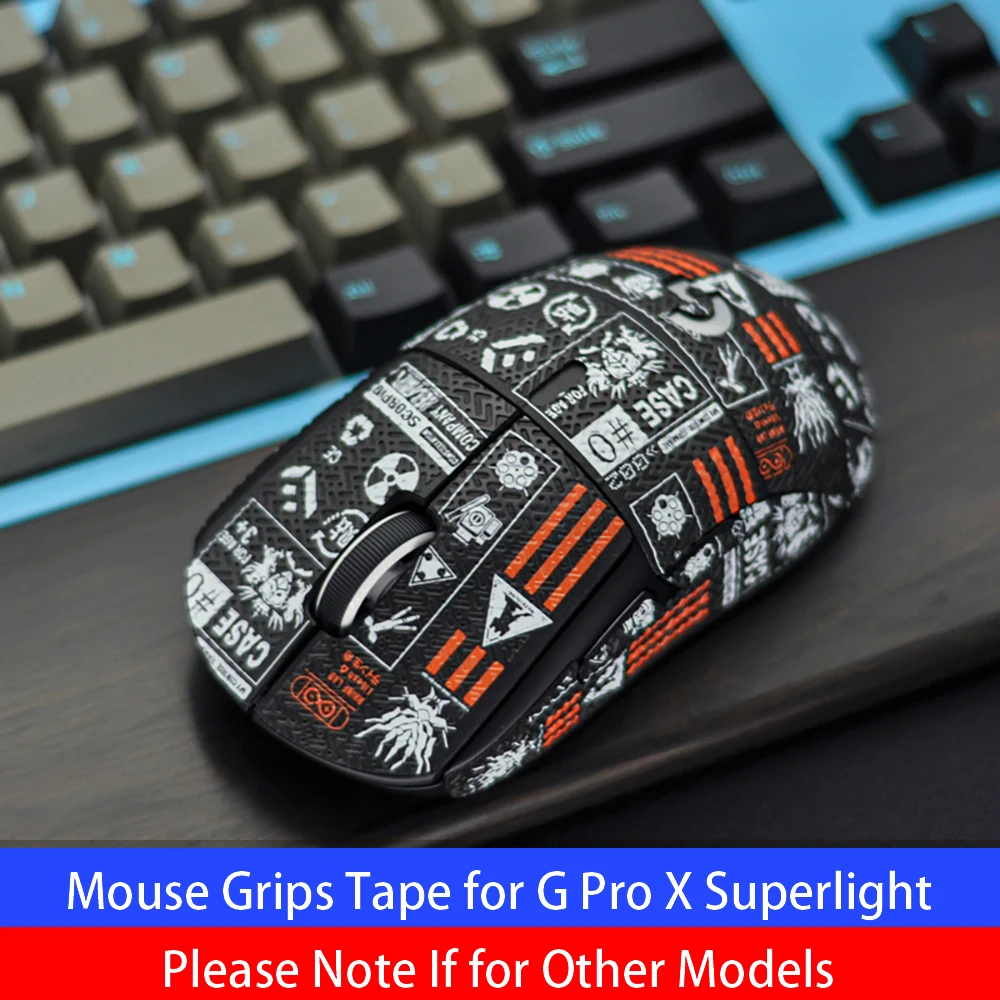 

Hokeyio Mouse Grip Tape for Logitech G Pro X superlight 2 GPX Sticker Full Coverage Lizard Skins Noctilucent Non Slip Suck Sweat