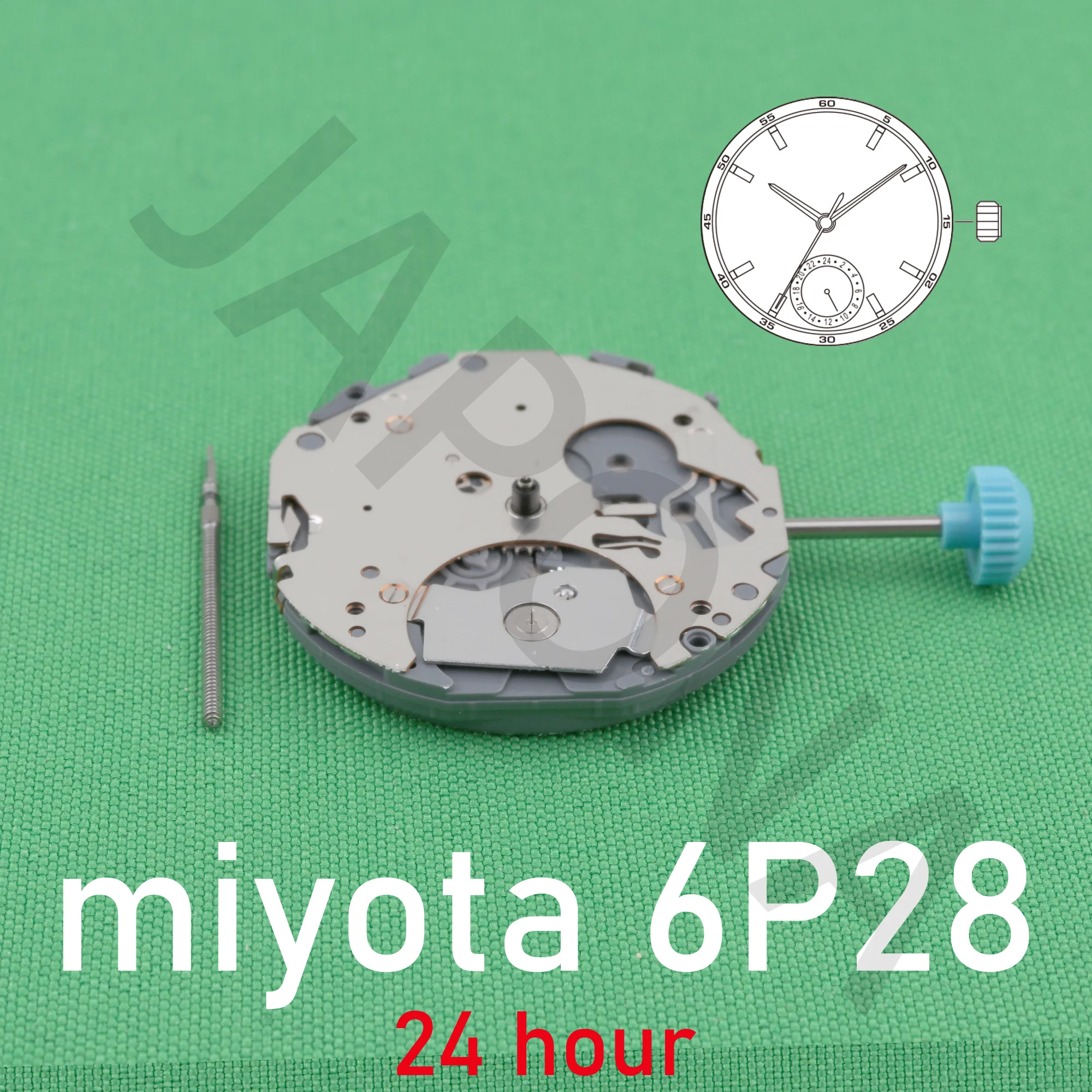 6P28 movement miyota 6P28 movement japan movement 24 hour