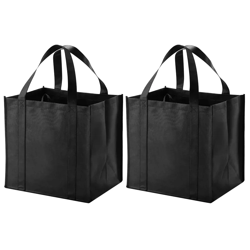 

2 шт., многоразовая сумка-тоут для покупок из нетканого материала