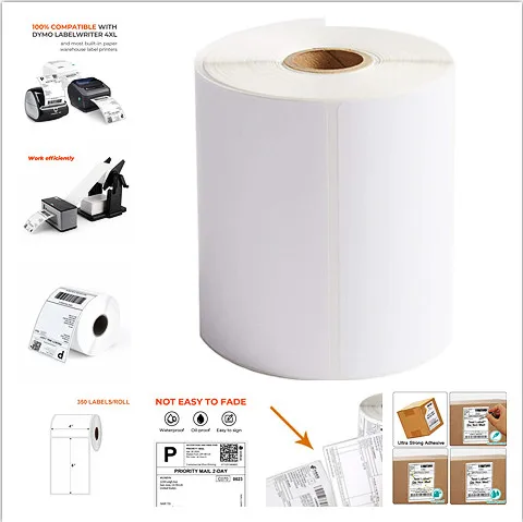 

2022 Good quality and low price Three-proof thermal paper sticker printing sticker Office stationery Easy work stickers