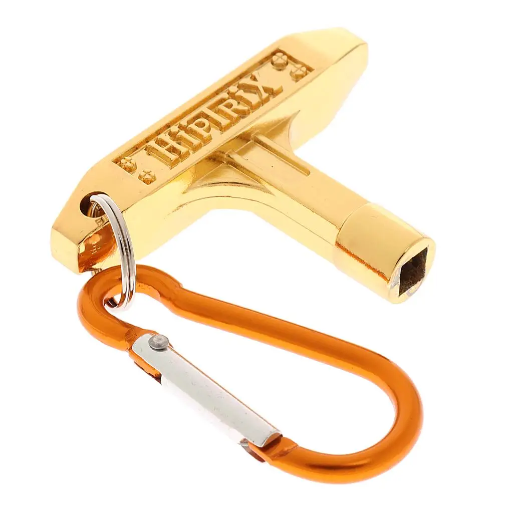 

Golden Drum Key Keychain for Drummers Percussionists Musical Gift