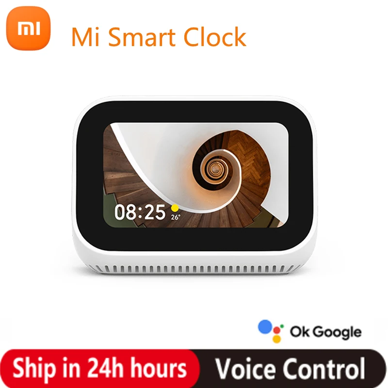 Ai Touch Screen Display Speaker Bluetooth 5.0 Alarm Clock Wi