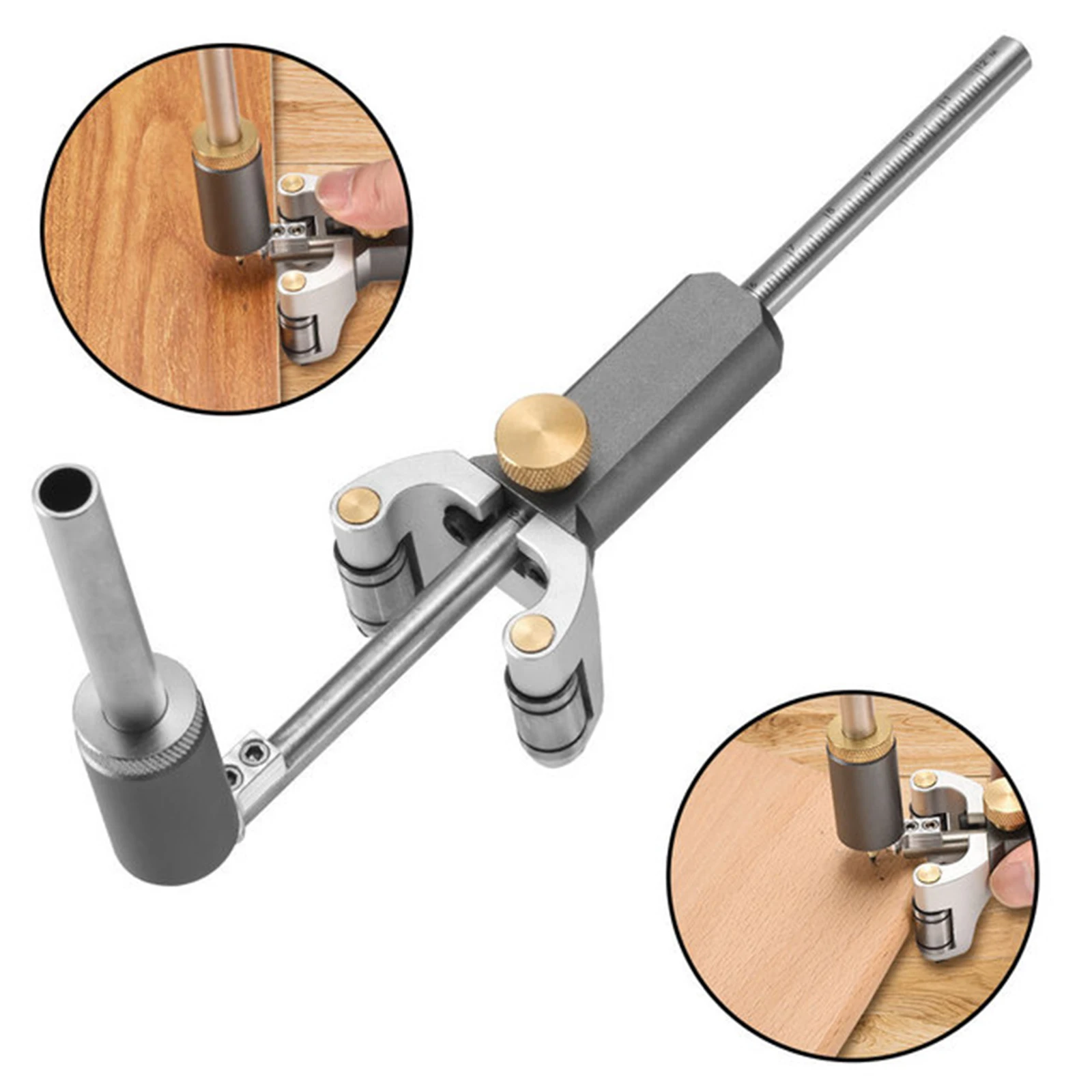 

Woodworking Scriber Line And Arc Dual-purpose Measuring Instrument Woodworking Scribe High Precision Blade Scribing Tools
