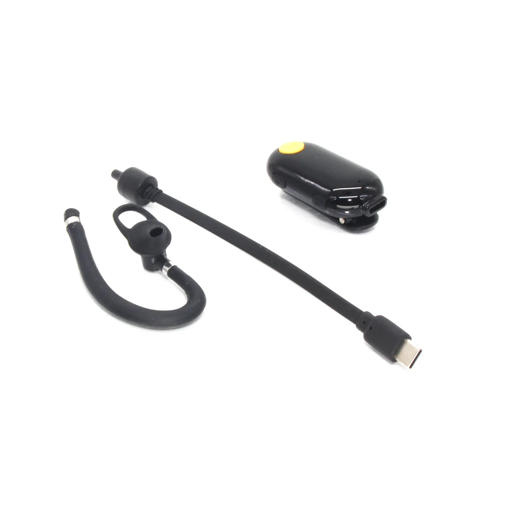 Mini Ear-mounted Intercom Headset Earpiece Security Agent UHF Walkie Talkie Ear Hanging Two Way Radio Ear Hanging