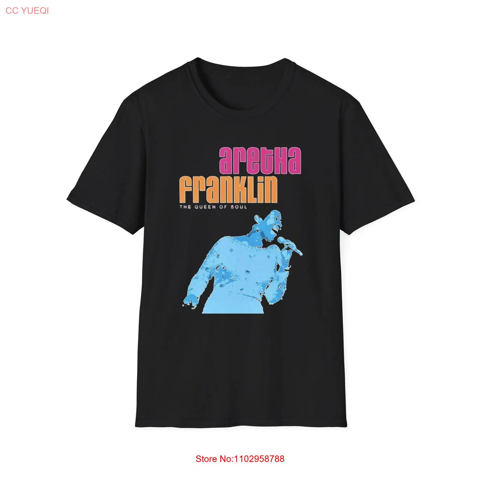 Фото Футболка унисекс Softstyle Aretha Franklin SM MD LG XL 2XL 3XL №1