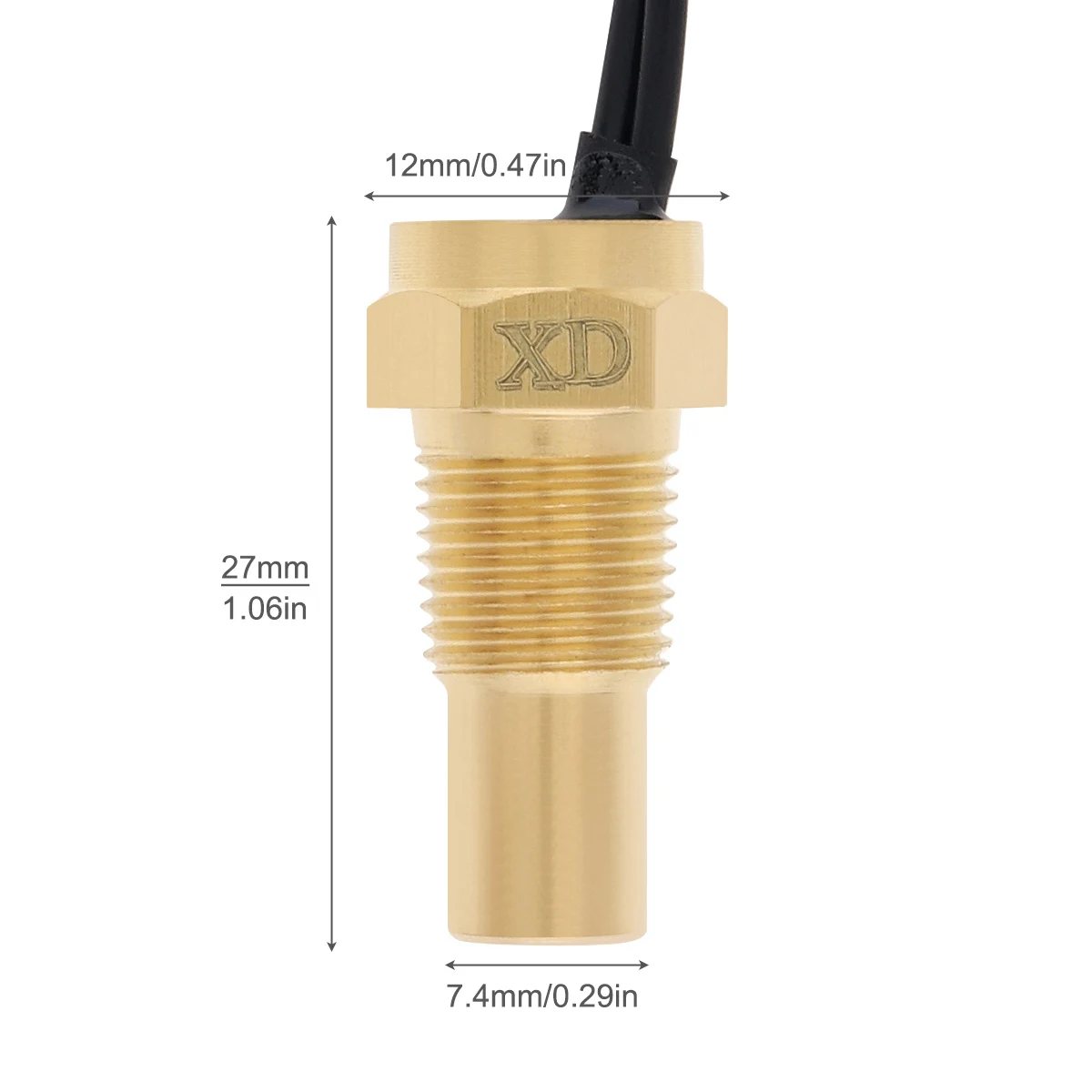 

Датчик температуры воды для автомобиля, 12 В, 24 В, штекер-разъем, универсальный, 10 мм, 12 мм, 14 мм, 16 мм, 17 мм, 21 мм