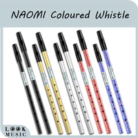 naomi coloured irish whistle six holed flagolet durable aluminum alloy tin whistle penny whistle ireland flute