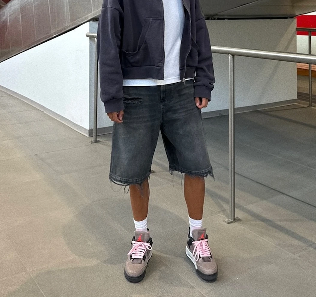 BiggOrange черные мешковатые джинсовые шорты