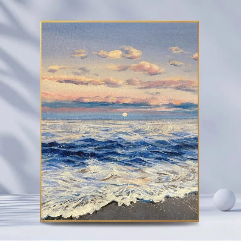 

163995-Tulip diy Цифровая масляная живопись, картина маслом, акриловая Цветочная живопись, взрывобезопасная ручная работа, пейзаж, живопись