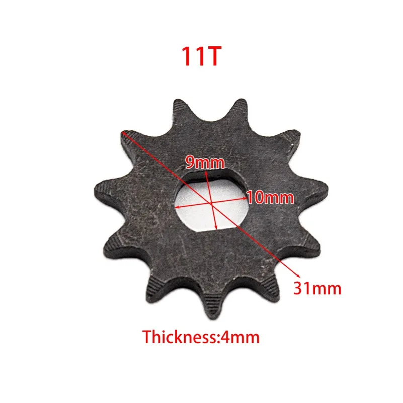 

Electric T8F 11T Front Sprocket Chain Motor Pinion Gear 43cc 47cc 49cc Mini Pocket Dirt Bike Scooter ATV