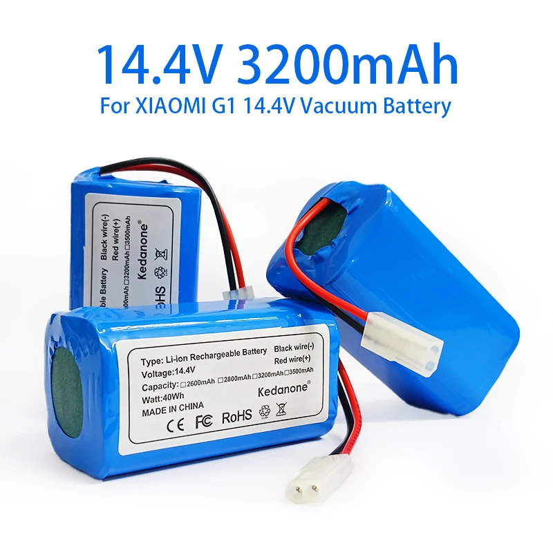 

Новый перезаряжаемый литий-ионный аккумулятор Mijiami 14,4 В 3200 мАч робот-пылесос Essential G1 пылесос 18650 аккумулятор