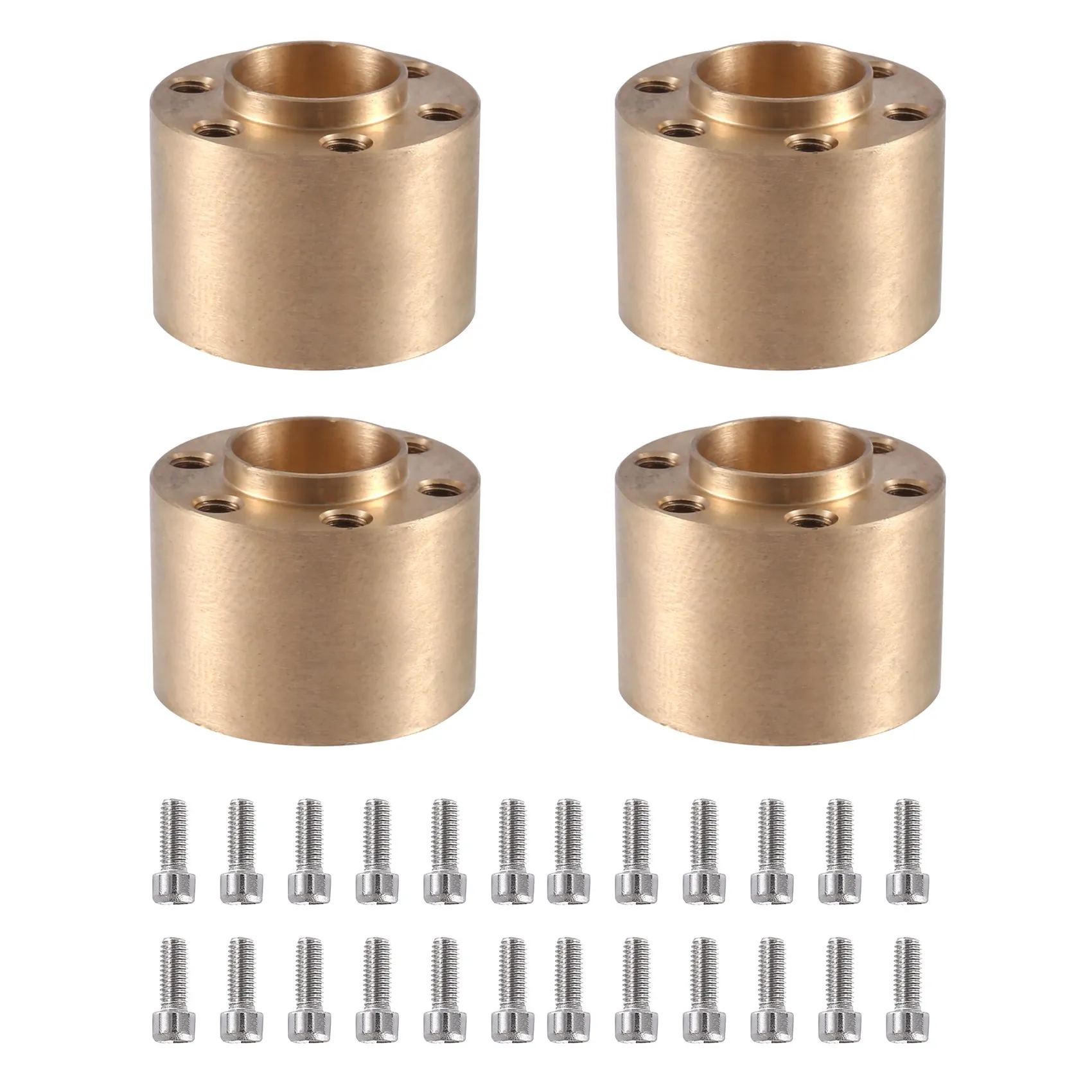 4 шт Латунь 12 мм Шестигранная Ступица колеса Расширенный адаптер для 1 9 2 обода 1/10