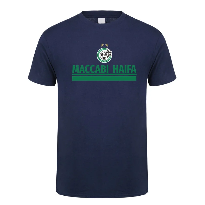 Футболка с коротким рукавом для фанатов ФК Израиль Maccabi Haifa новые летние