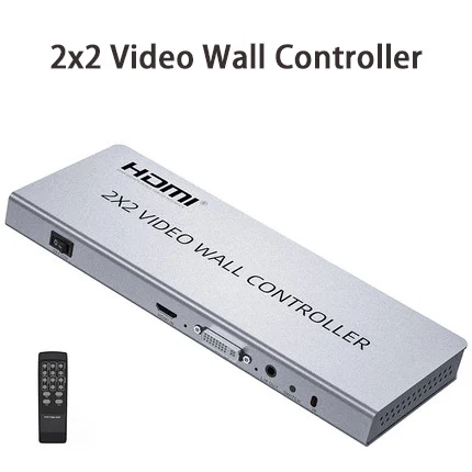 

Настенный видеоконтроллер 4K 2x2 HDMI 1080P, видеопроцессор 2x2 1x2 1x3 1x4, процессор для сращивания с несколькими экранами, поворот на 180 градусов