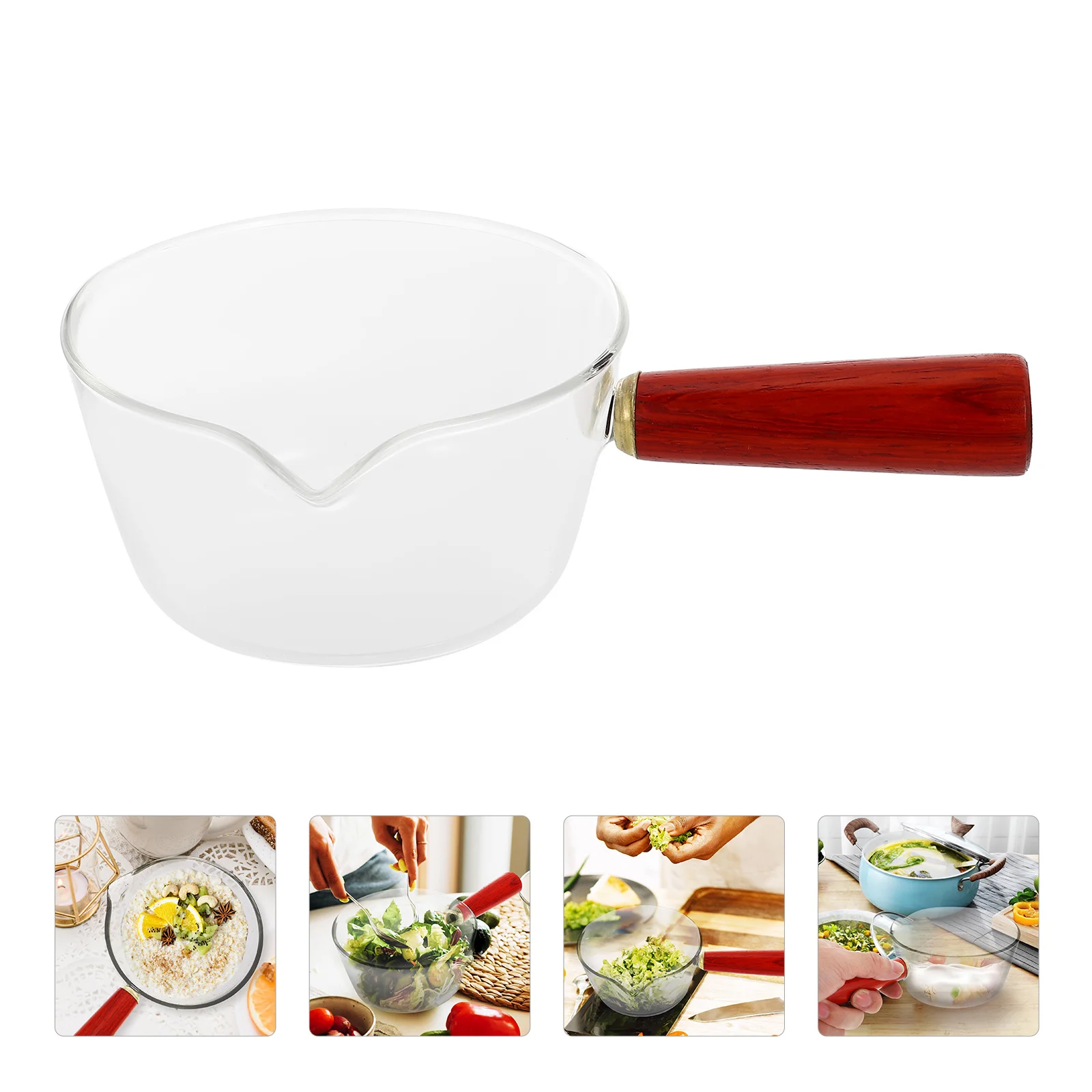 

Pot Warmer Butter Pan Melting Cooking Soup Saucepan Sauce Bowls Pitcher Bowl Coffee Creamer Noodle Mini Chocolate Boiling