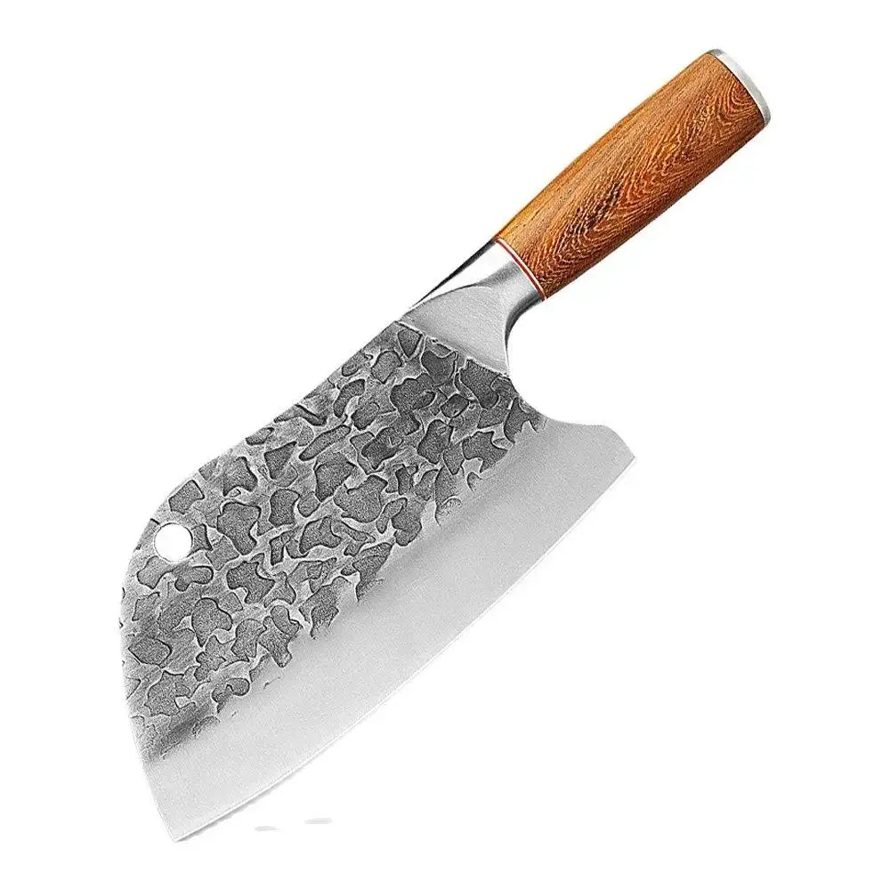 Сербский нож ручной работы кованый широкий мясной кухонный шеф-повара из