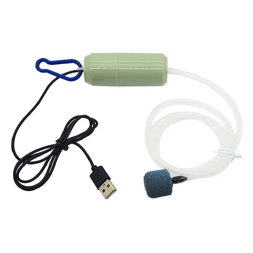 Фото USB-компрессор для аквариума, бесшумный портативный мини-аэратор для аквариума, кислородный насос, аксессуары для аквариума, 5В №2