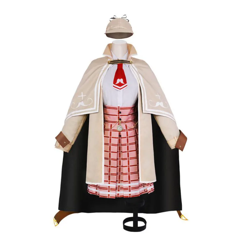 Hololive EN Watson Amelia Косплей Костюм VTuber Ame Детектив Униформа Костюмы Карнавал