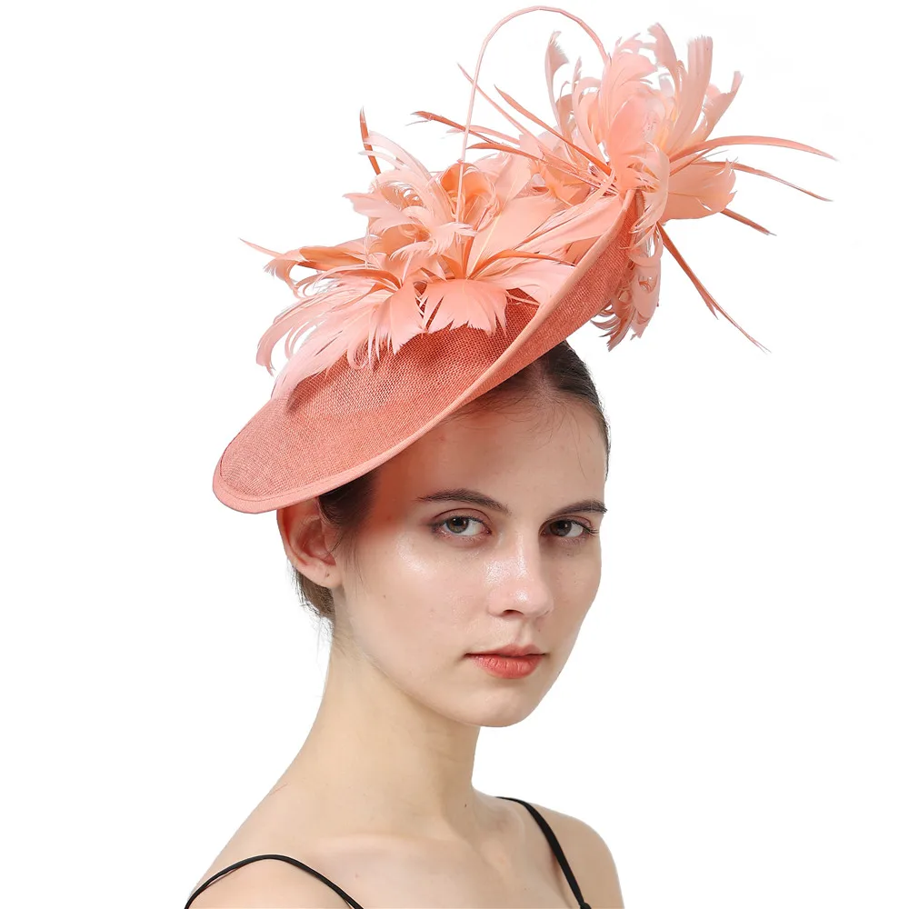 Головной убор женский с имитацией большого Дерби модная Вуалетка головной для