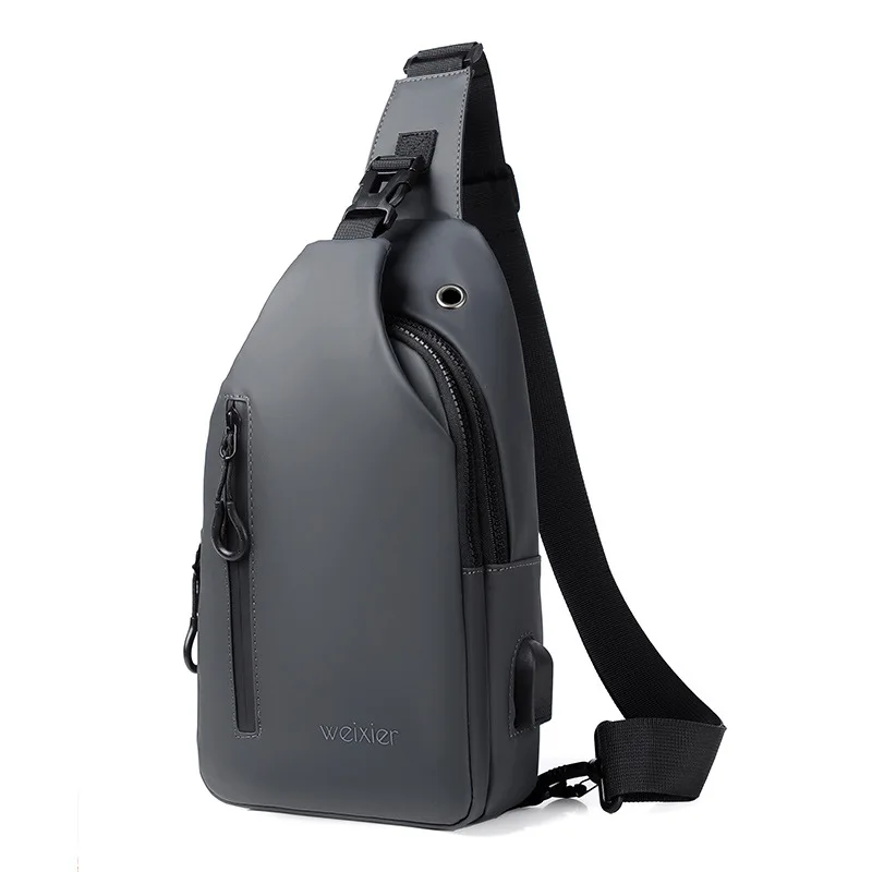 Men's Chest Bag Outdoor Sports Messenger Bag Multifunctional Waterproof Oxford Cloth Shoulder Bag Sling Bag Men