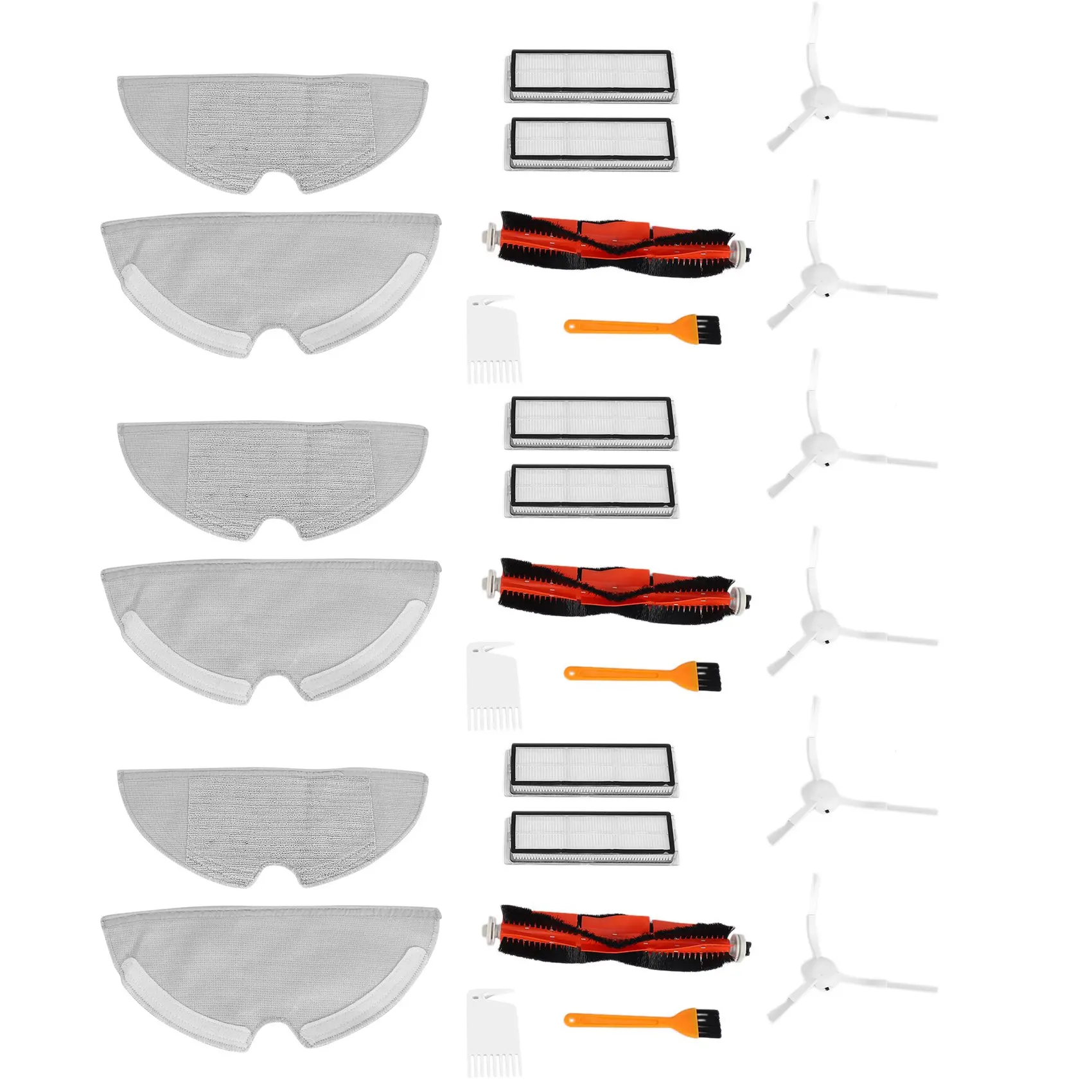 

3 Set Main Brush Side Brush HEPA Filter Mop Cloth Cleaning Tool For Xiaomi Mijia 1C Robot