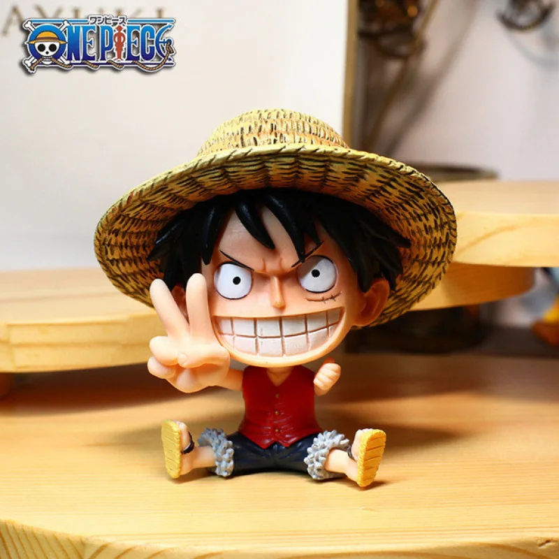 Kawaii Аниме One Piece экшн-фигурки Смешные Луффи Зоро сандзи Ace статуэтки Статуэтка из