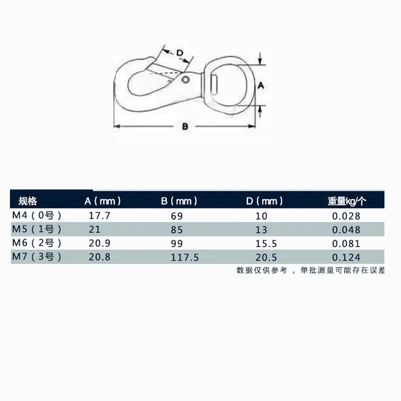 Универсальный крючок из нержавеющей стали вращающийся пружинная пряжка для