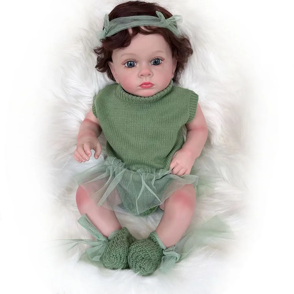 Мягкая виниловая кукла реборн 60 см/24 дюйма коллекционная фигурка для