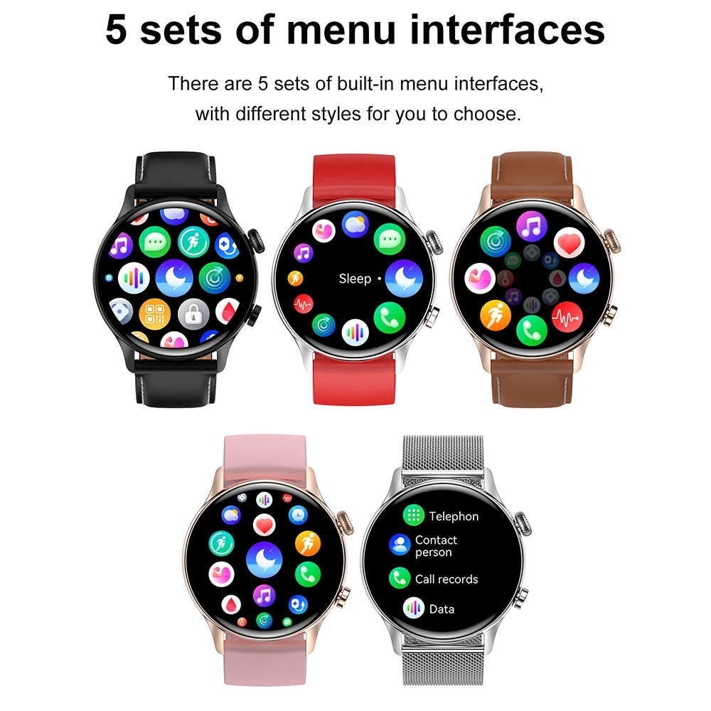 HK8 Pro NFC Smart Watch For Men Women 1.36 inch AMOLED Screen Smartwatch Wristwatch Bluetooth Call AI Voice Fitness Bracelet